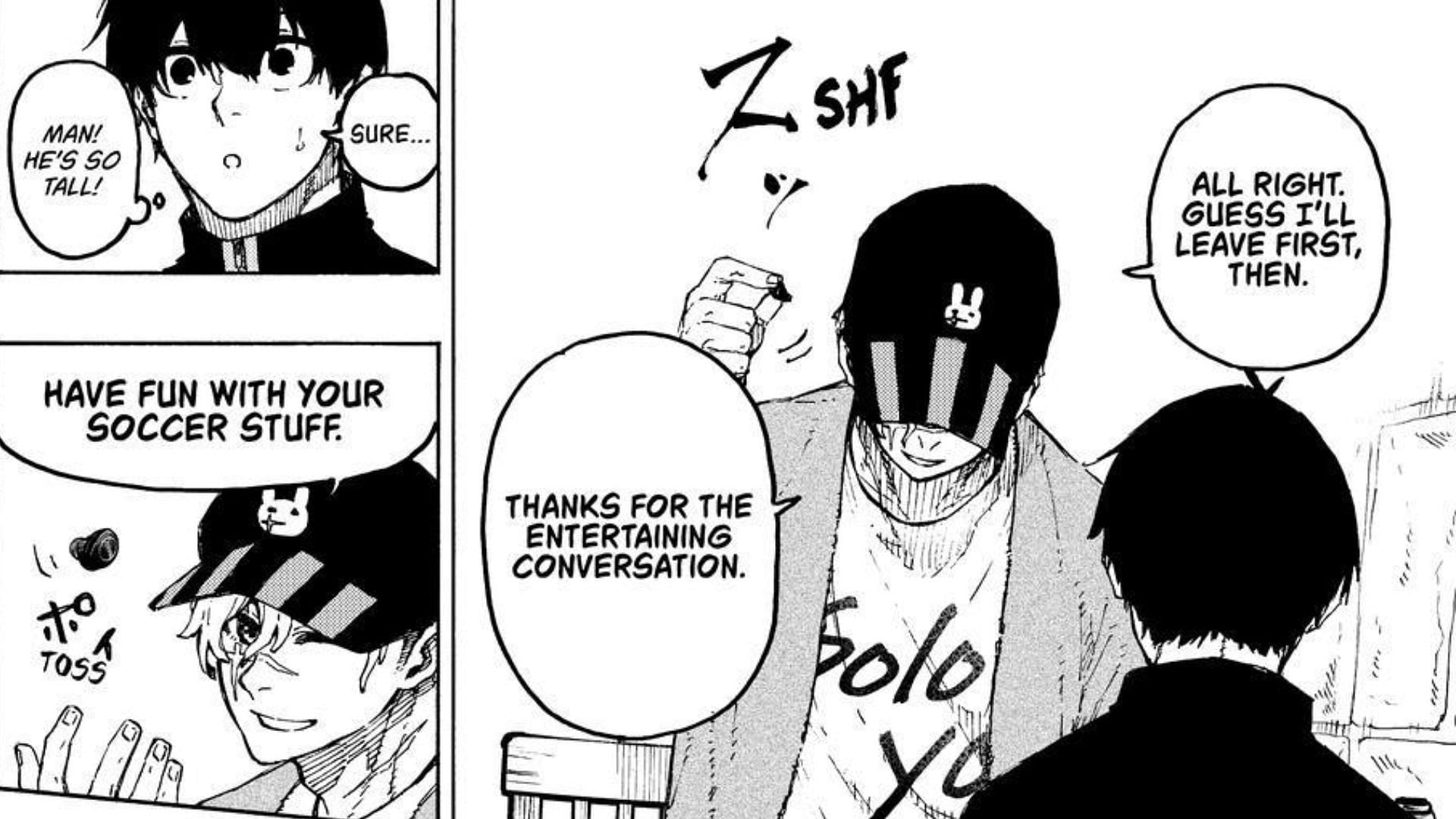 Bunny Iglesias and Yoichi Isagi as seen in the manga (Image via Kodansha)